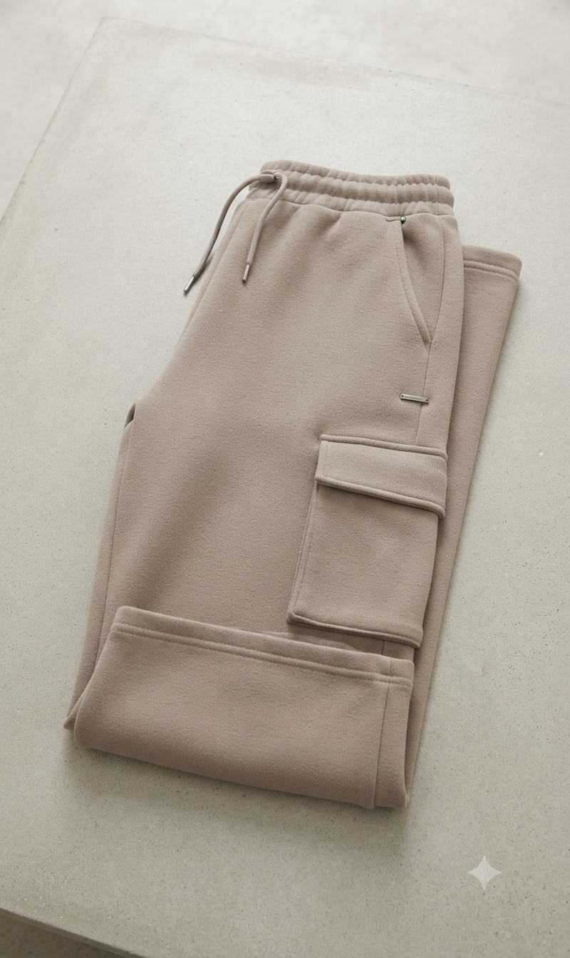 Baige High-Waisted Cargo Sweatpant