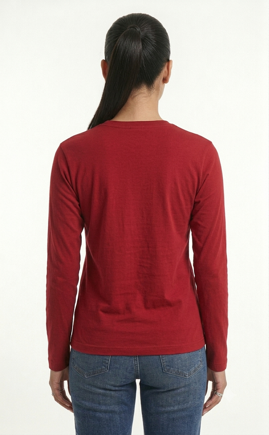 Premium Red Long Sleeve Tee