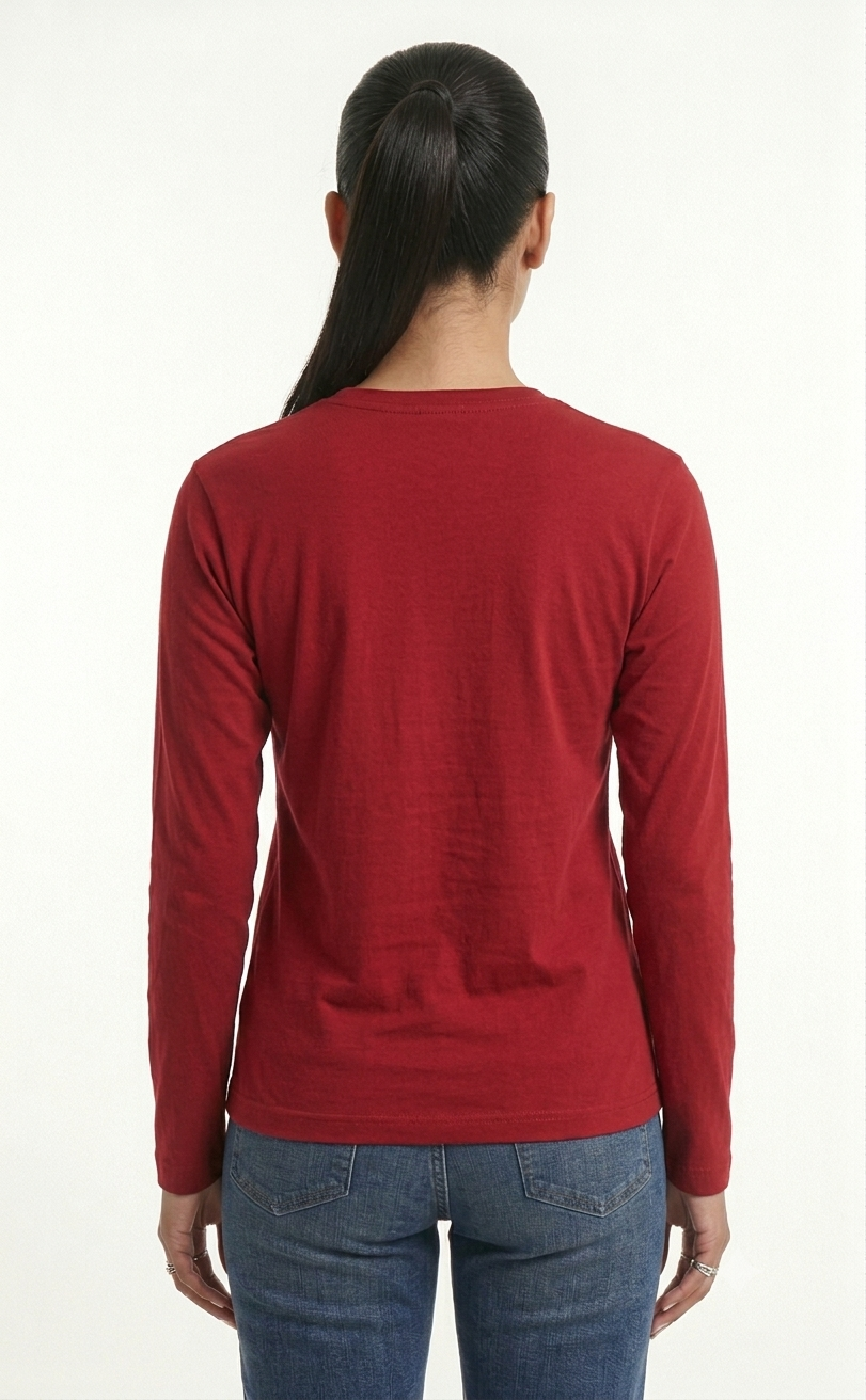 Premium Red Long Sleeve Tee