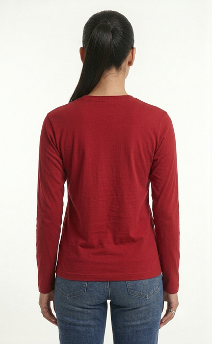 Premium Red Long Sleeve Tee