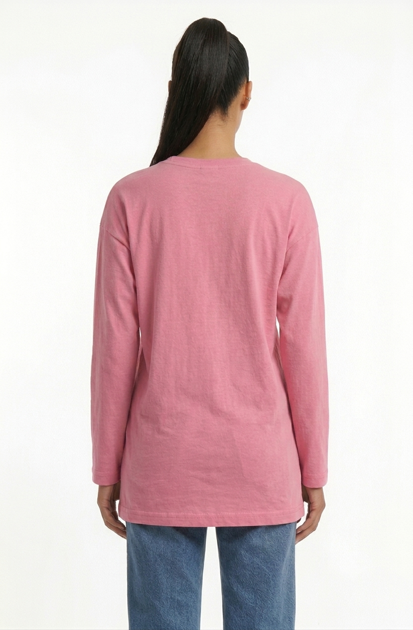 Premium Pink Long Sleeve Tee