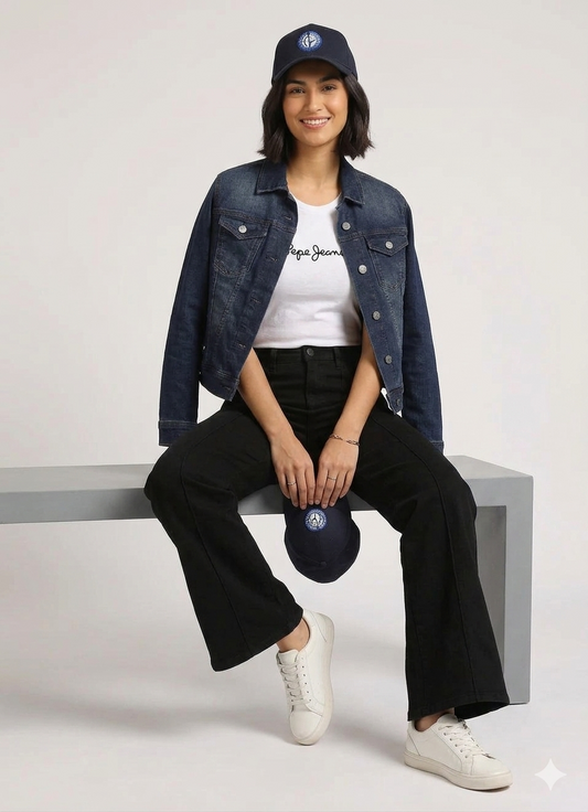 Hailey Black High Waist Loose Wide Leg