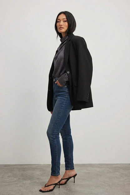 High-Waist Skinny Jeans