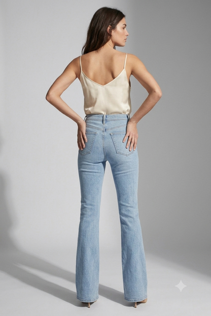 Ice Blue Bell Bottom