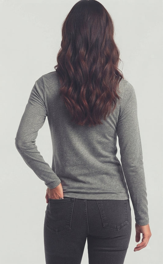Premium Gray Long Sleeve Tee