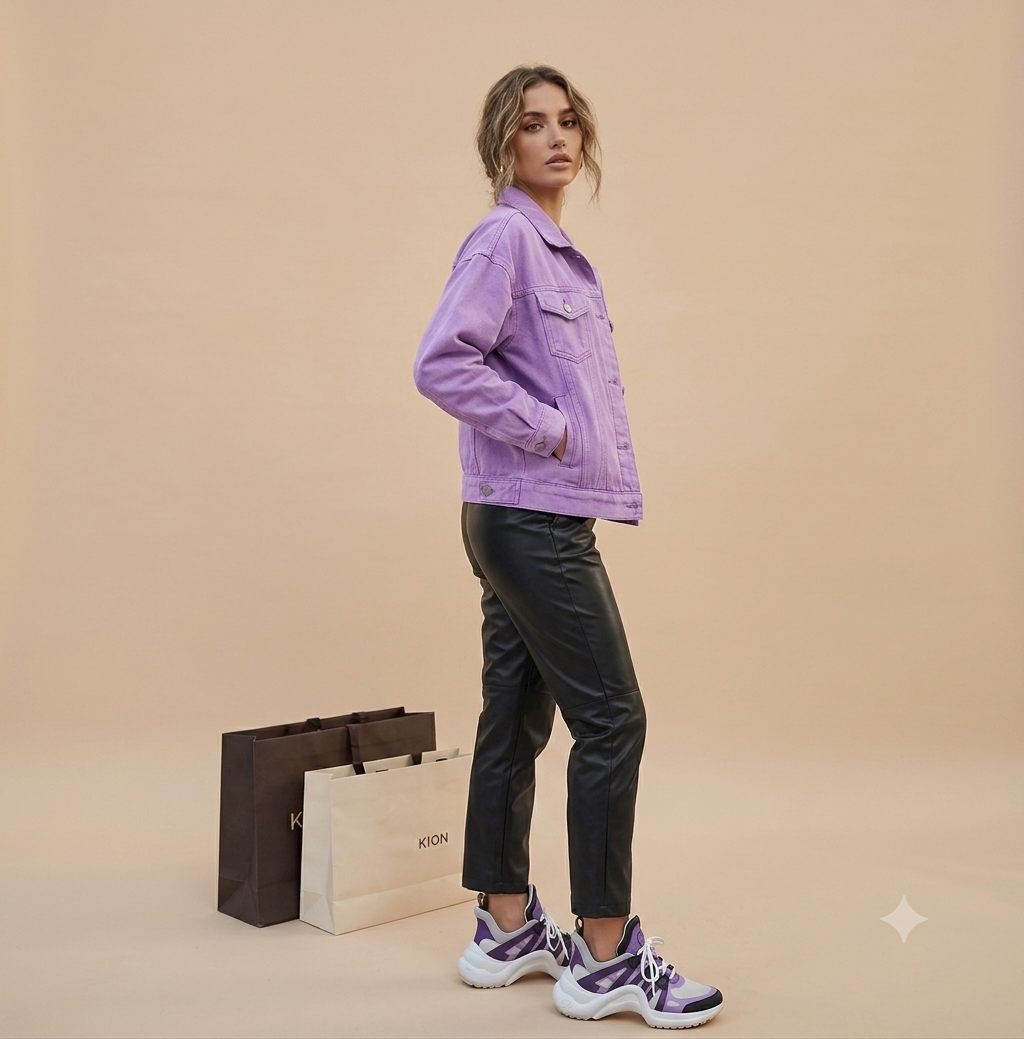 Purple Denim Jacket