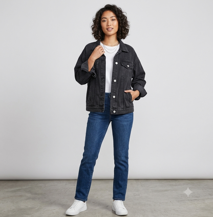 Black Trucker Jacket