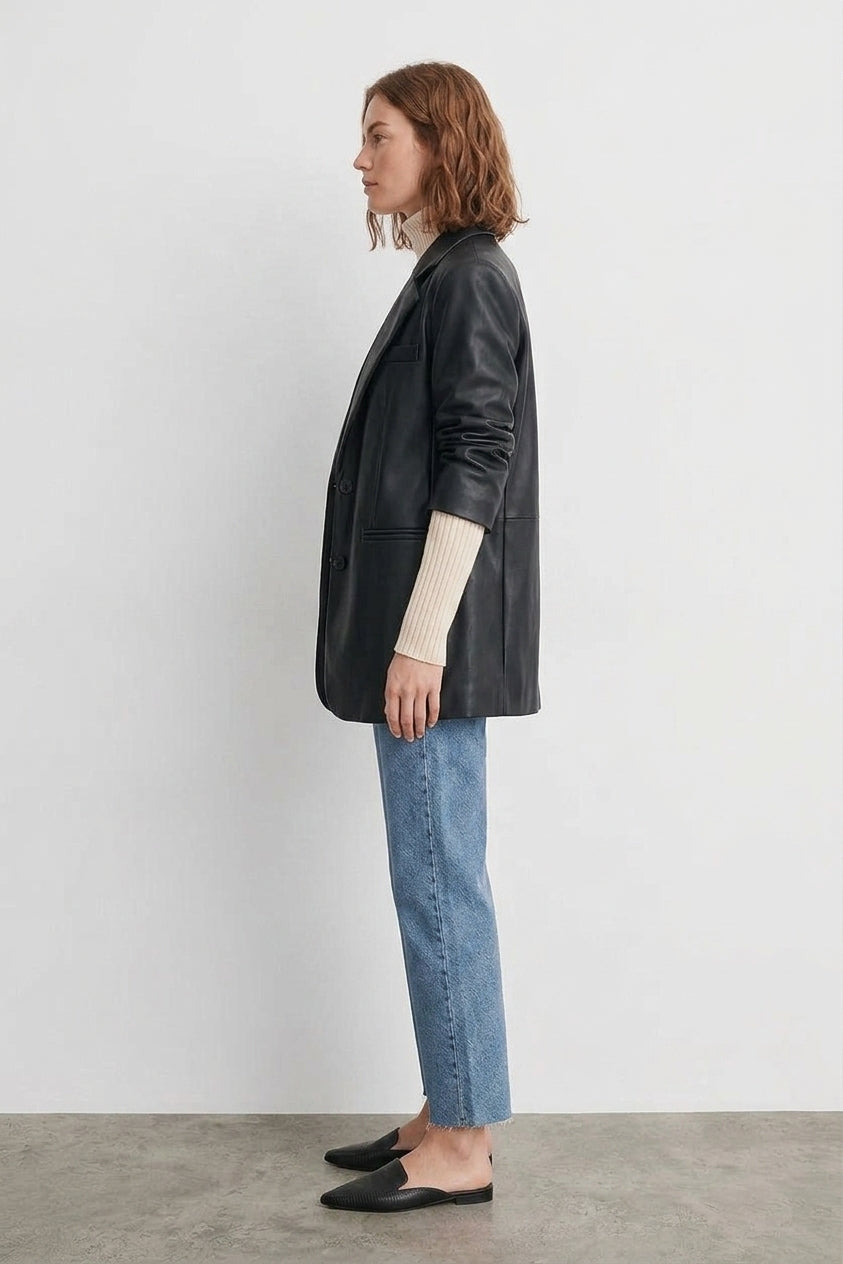 High Waist Rigid Straight Jeans