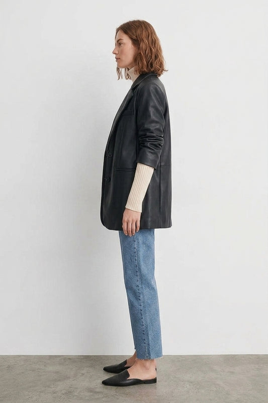 High Waist Rigid Straight Jeans