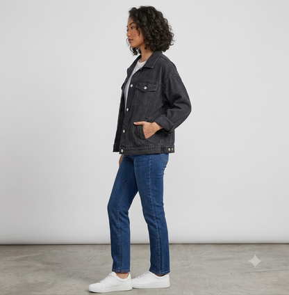Black Trucker Jacket