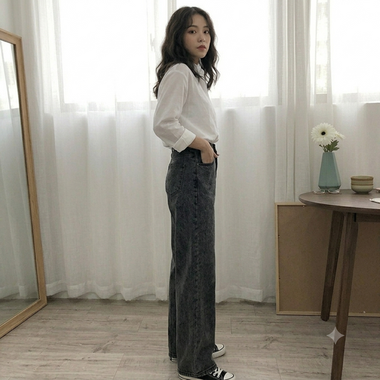 Aero Black Wide-Leg