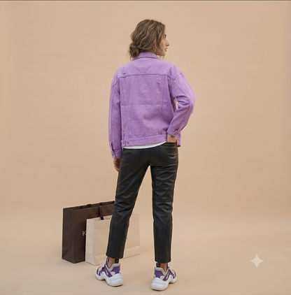 Purple Denim Jacket