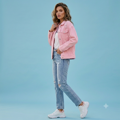 Pink Danim Jacket