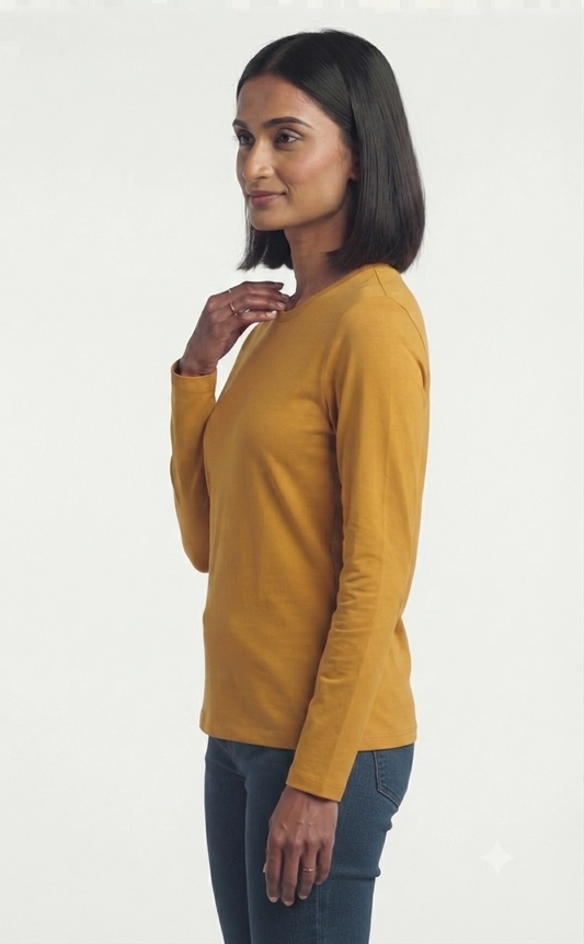Premium Mustard yellow Long Sleeve Tee