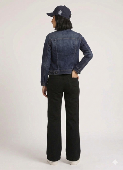 Hailey Black High Waist Loose Wide Leg