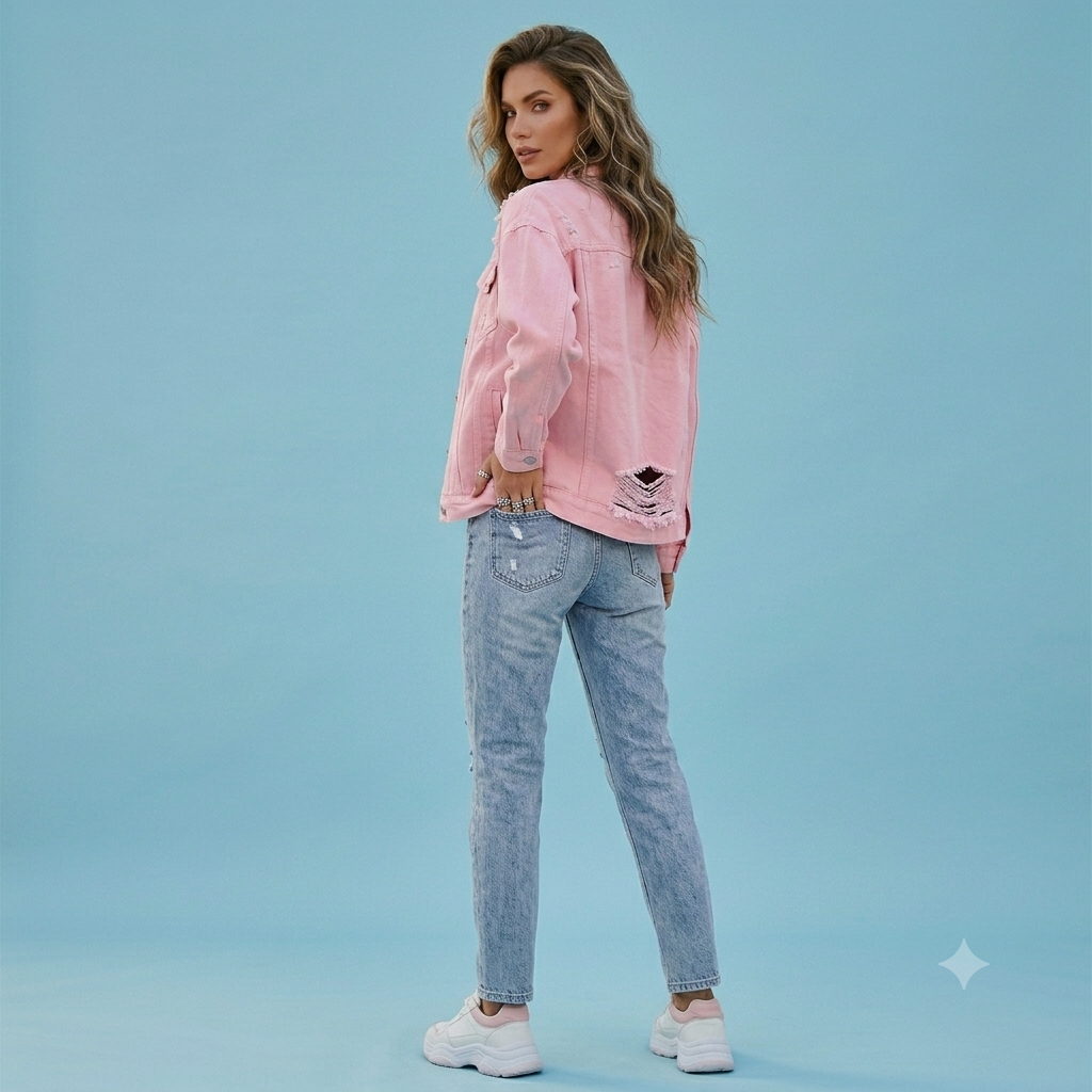 Pink Danim Jacket
