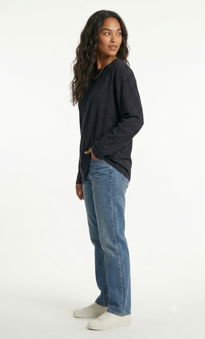 Premium Black Long Sleeve Tee