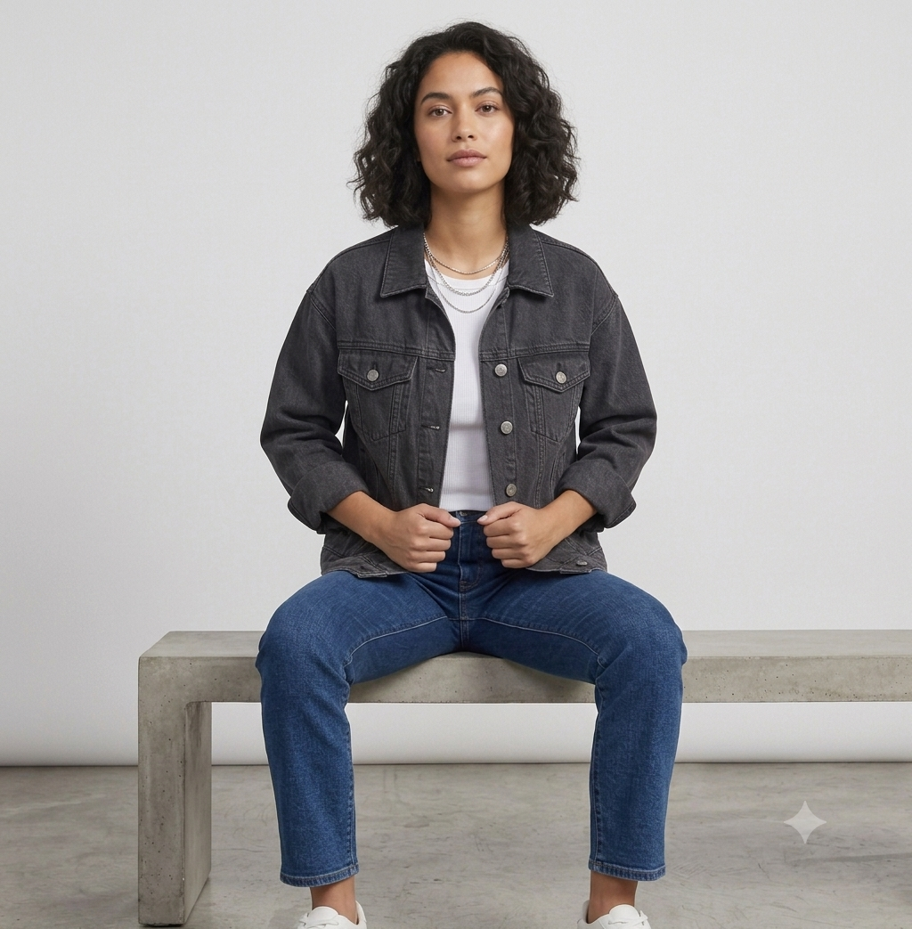 Black Trucker Jacket