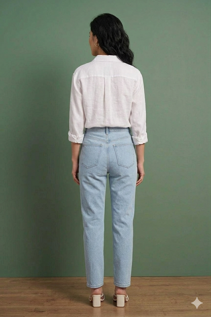 Light Blue Mid-Rise Vintage Fit Jeans