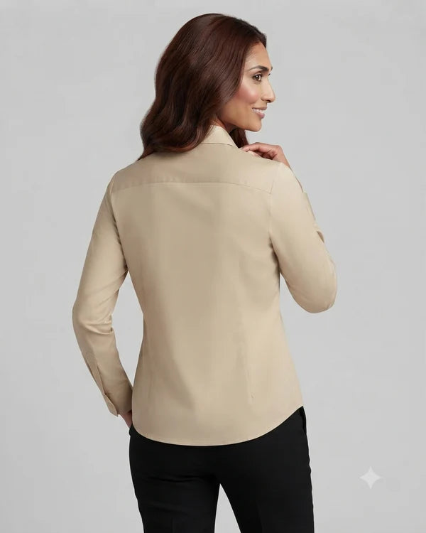 Baige Cotton Button Down Shirt