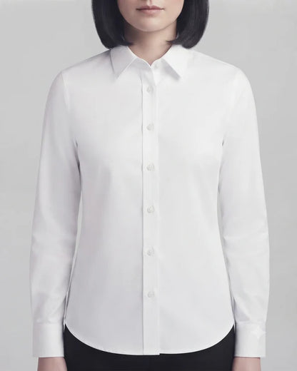 White Cotton Button Down Shirt