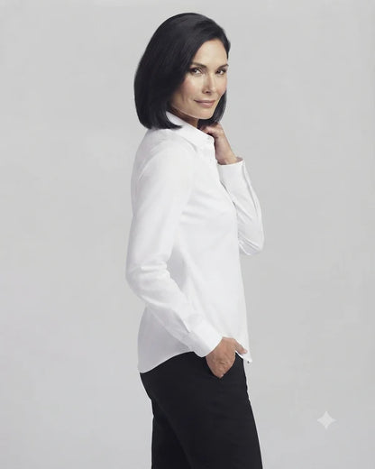 White Cotton Button Down Shirt